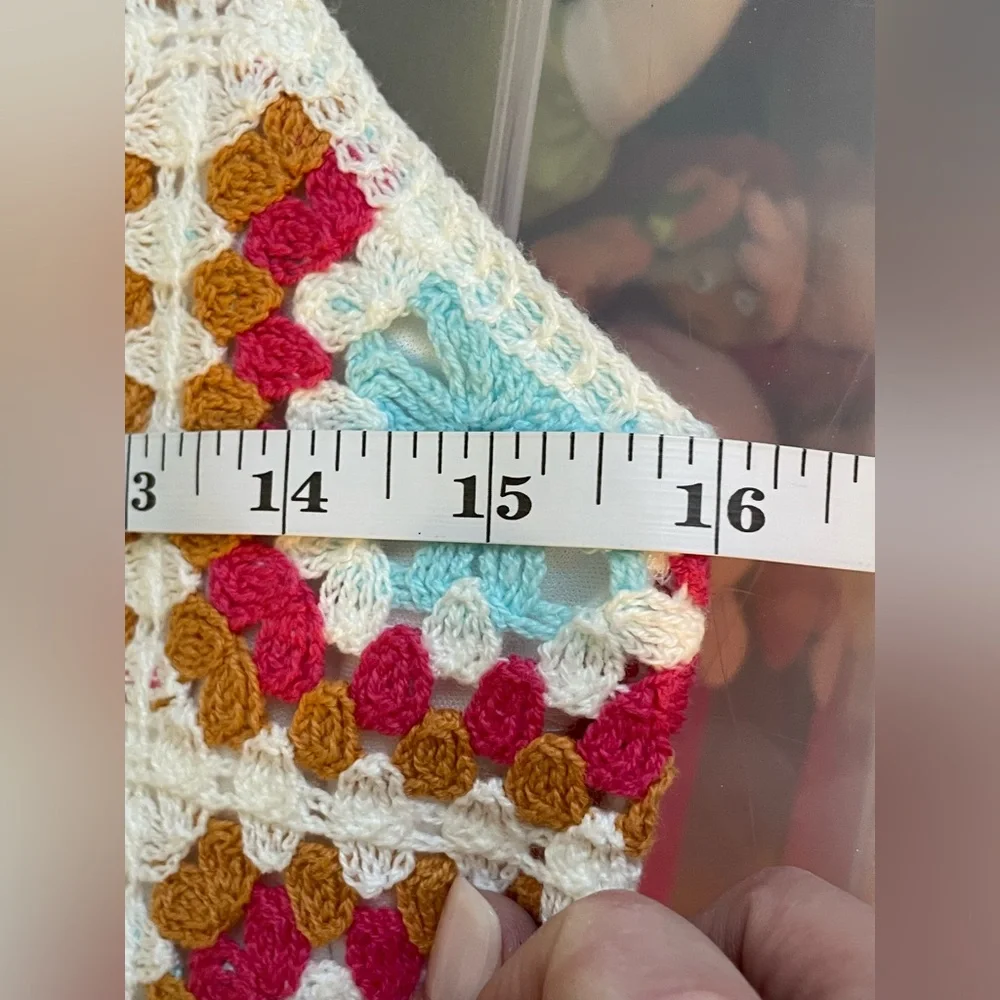 Willow & Wind EUC Boho Women’s Crochet Tank Lined Mini Dress Size S Cottagecore - Picture 11 of 12